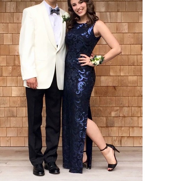Ralph Lauren Sequined Prom Dress 
